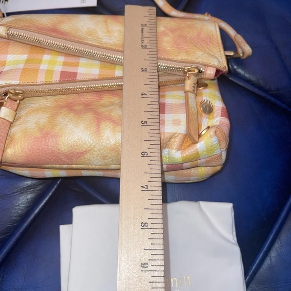 NWT $395 Hammitt Dillon Small Marigold Mango Reversible Leather Crossbody yellow - Picture 3 of 7